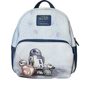 Loungefly Star Wars R2-D2 BB-8 Droid Disney Mini Backpack